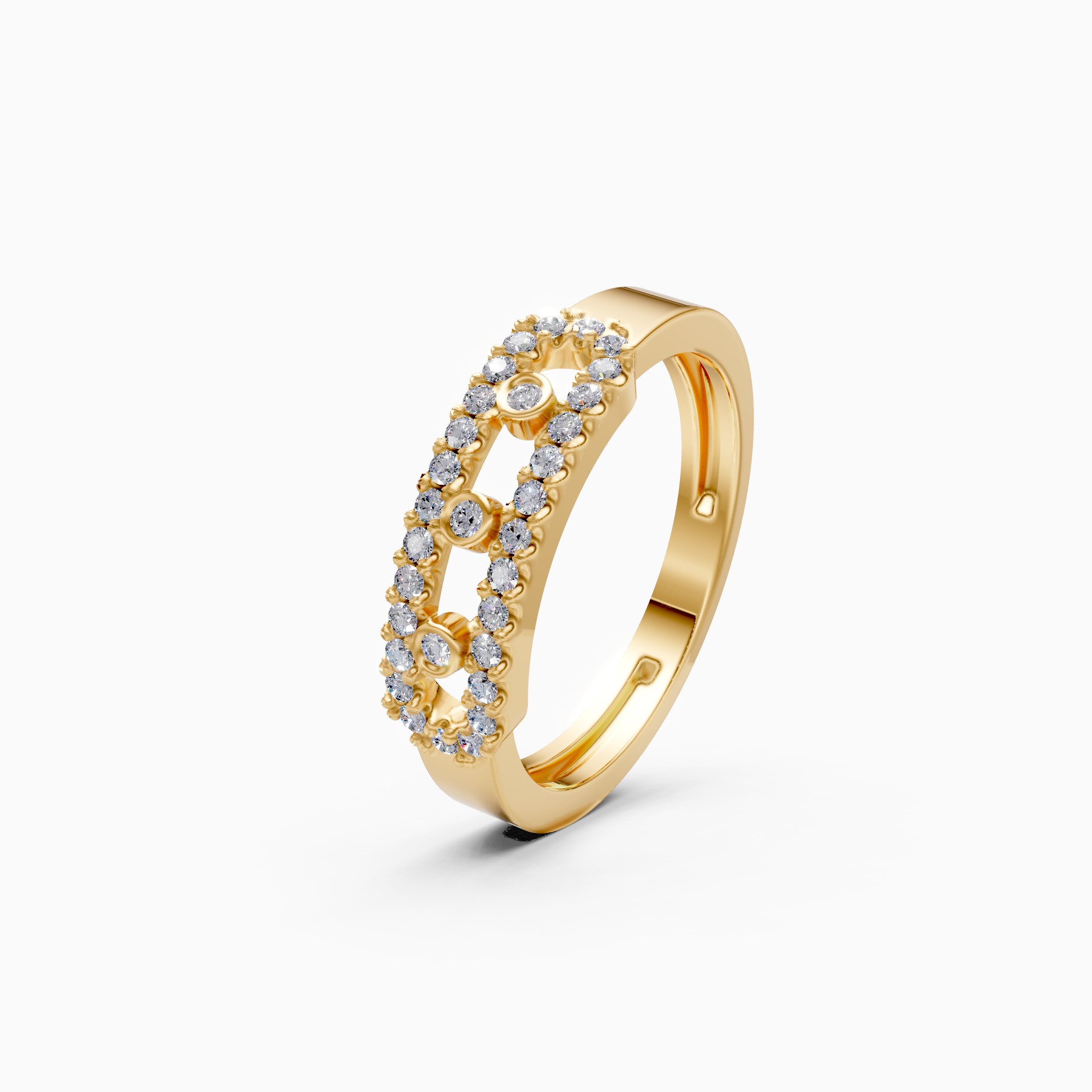 Elegant Halo Lab Grown Diamond Band